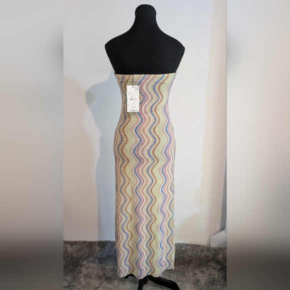 Zara Multicolor Strapless Dress - Picture 2 of 4